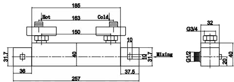 Additional image for Thermostatic Bar Shower Valve (Chrome).