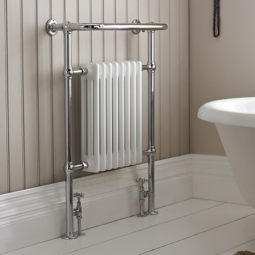 Additional image for Harrow Traditional Heated Towel Rail. 673x965mm.