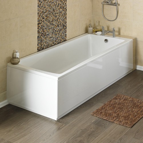 Additional image for Linton Single Ended Acrylic Bath & Panels. 1600x700mm