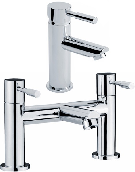 Additional image for Bath Filler And Single Lever Basin Tap Set (Chrome).