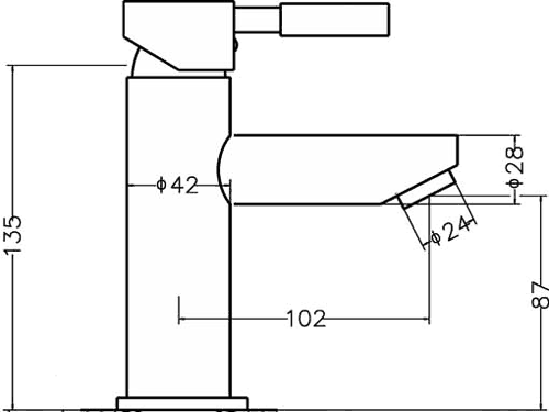 Additional image for Bath Filler And Single Lever Basin Tap Set (Chrome).