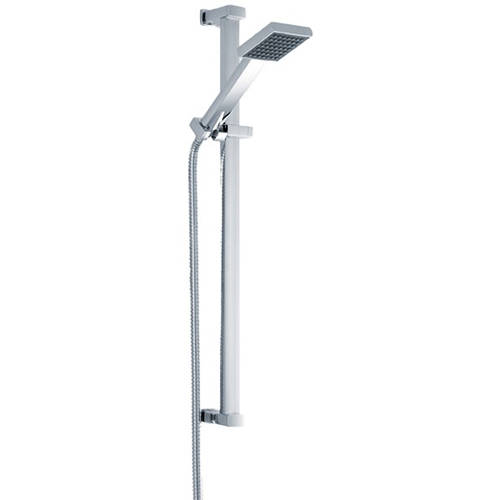 Additional image for Slide Rail Kit With Square Shower Handset (Chrome).