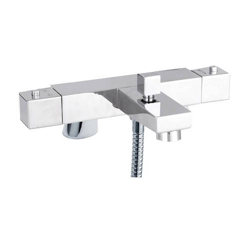 Additional image for Modern Thermostatic Bath Shower Mixer Tap (Chrome).