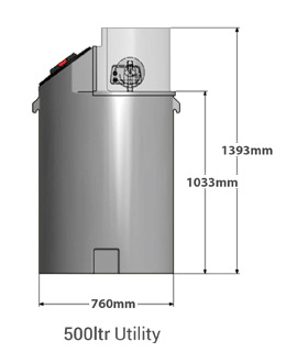 Additional image for Utility Tank With Variable Speed TWIN Pumps (500L Tank).