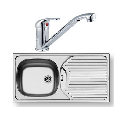 Additional image for Kitchen Sink, Waste & Tap. 860x435mm (Reversible).