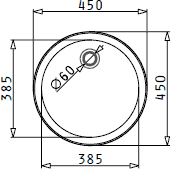 Additional image for Round Sink Drainer & Waste. 450mm Diameter.