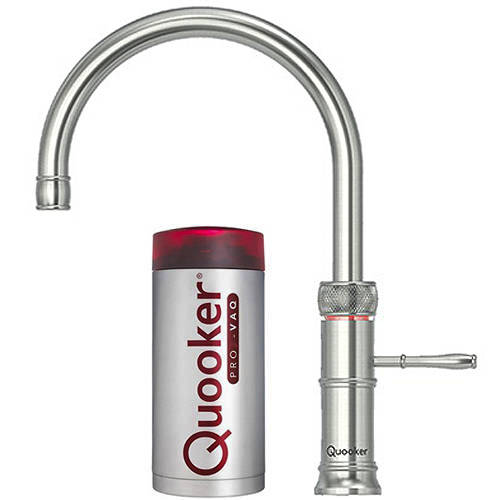 Additional image for Round Boiling Water Kitchen Tap. COMBI (Stainless Steel).
