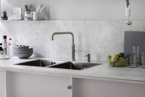 Additional image for Square Boiling Water Kitchen Tap. COMBI (Stainless Steel).
