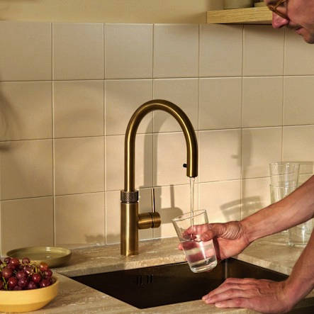 Additional image for 3 In 1 Boiling Water Kitchen Tap. COMBI (PRE ORDER - Patinated Brass).