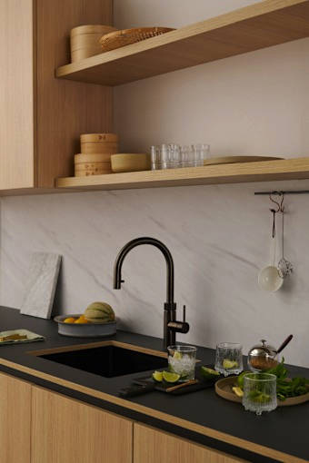 Additional image for 3 In 1 Boiling Water Kitchen Tap. COMBI (Gunmetal).