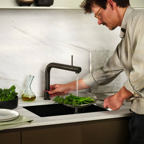 Additional image for Front Boiling Water Kitchen Tap. COMBI (3-in-1, Black).