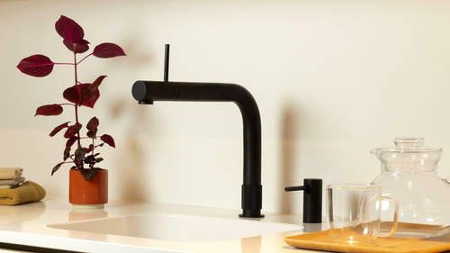 Additional image for Front Boiling Water Kitchen Tap. COMBI (3-in-1, Black).