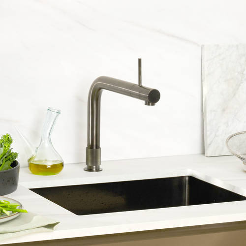 Additional image for Front Boiling Water Kitchen Tap. COMBI (3-in-1, Gunmetal).