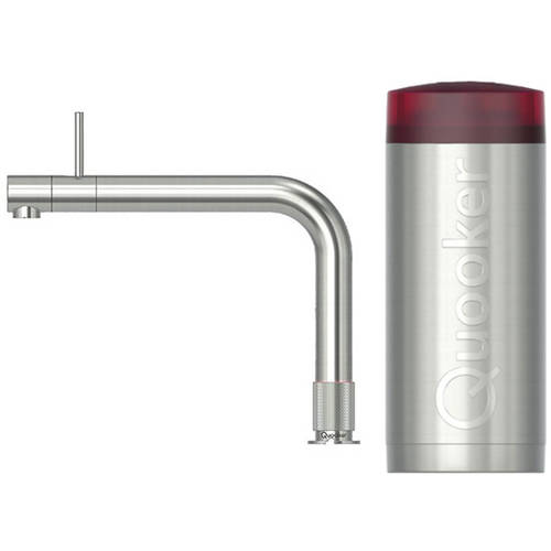 Additional image for Front Boiling Water Kitchen Tap. COMBI (3-in-1, Stainless Steel).