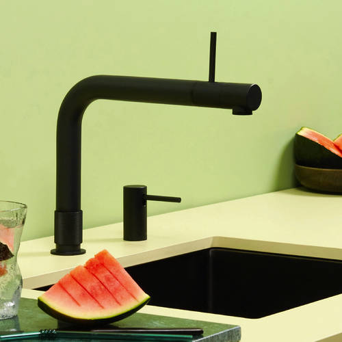 Additional image for Front Boiling Water Kitchen Tap. PRO3 (3-in-1, Black).