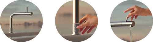 Additional image for Front Boiling Water Kitchen Tap. PRO3 (3-in-1, Stainless Steel).