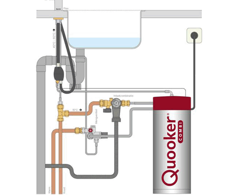 Additional image for Front Boiling Water Kitchen Tap. PRO3 (3-in-1, Stainless Steel).