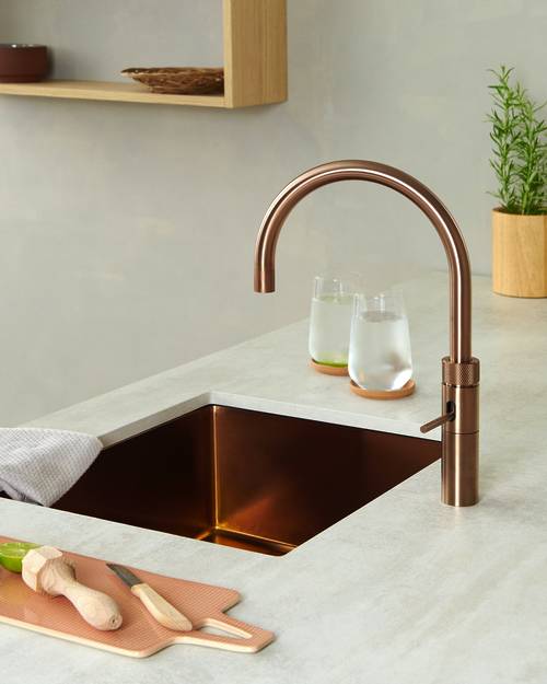 Additional image for Round Boiling Water Kitchen Tap. COMBI (Rose Copper).