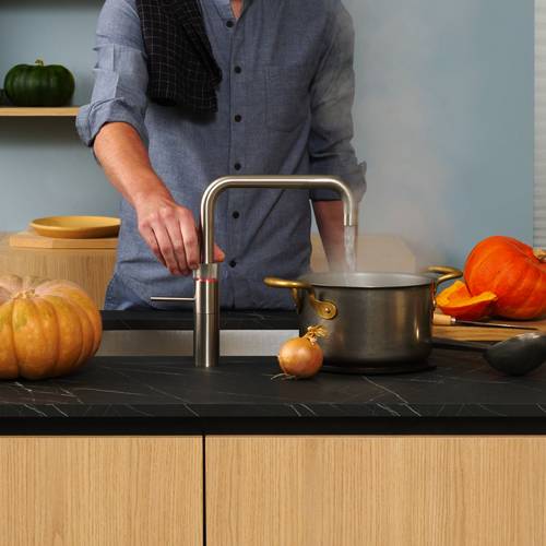 Additional image for Square Boiling Water Kitchen Tap. COMBI (Polished Chrome).