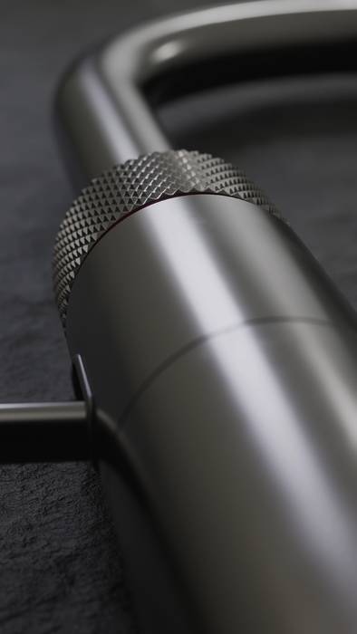 Additional image for Square Boiling Water Kitchen Tap. COMBI (Gunmetal).