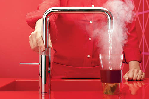 Additional image for Square Boiling Water Kitchen Tap. COMBI (Stainless Steel).
