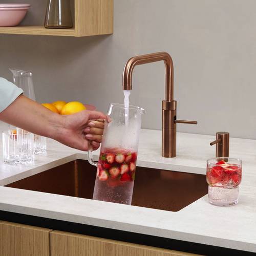 Additional image for Square Boiling Water Kitchen Tap. PRO3 (Rose Copper).