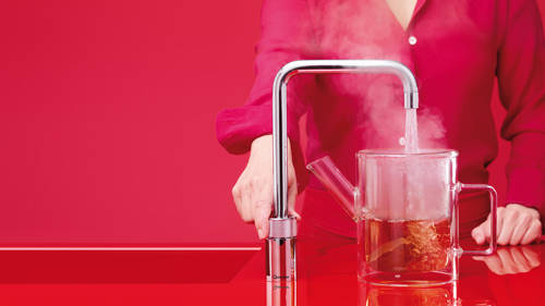 Additional image for Square Boiling Water Kitchen Tap. COMBI (Polished Chrome).