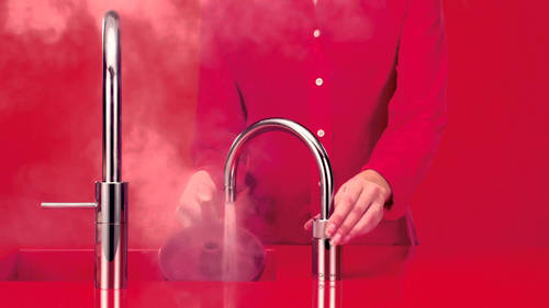 Additional image for Round Boiling Water Kitchen Tap. PRO7 (Brushed Chrome).