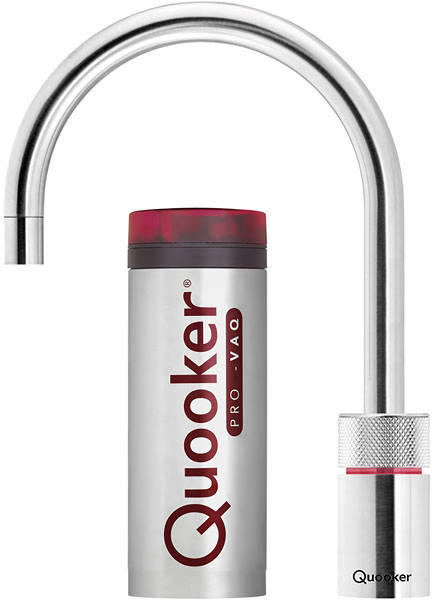 Additional image for Round Boiling Water Kitchen Tap. COMBI (Brushed Chrome).