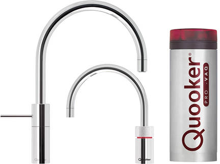 Additional image for Round Twintaps Instant Boiling Tap. COMBI (Polished Chrome).