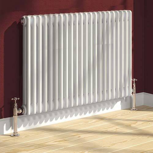Additional image for Colona 2 Column Radiator (White). 600x785mm.