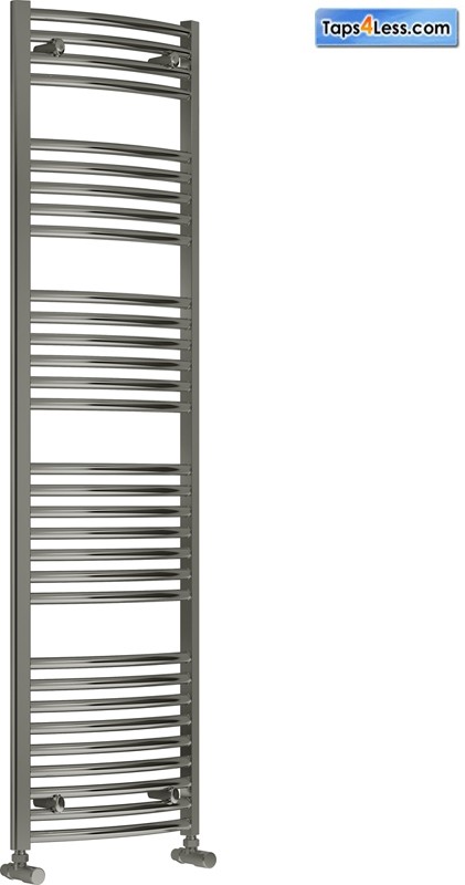 Additional image for Diva Curved Towel Radiator (Chrome). 1800x500mm.