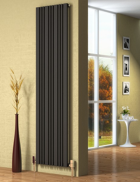 Additional image for Bonera Vertical Radiator (Anthracite). 324x1800mm.