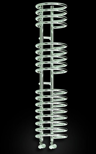 Additional image for Claro Designer Towel Radiator (Chrome). 300x900mm.