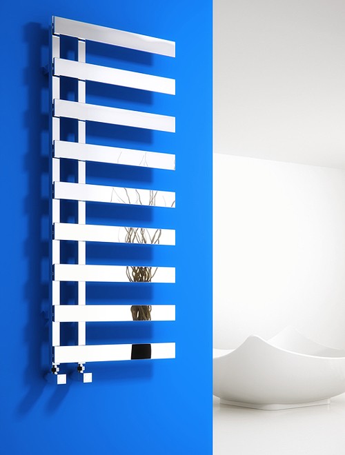 Additional image for Florina Towel Radiator (Chrome). 1235x500mm.