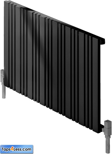 Additional image for Bonera Horizontal Radiator (Anthracite). 588x550mm.