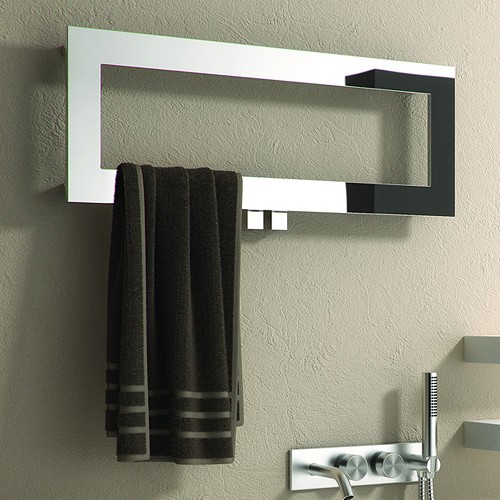 Additional image for Bivano Designer Towel Radiator (Stainless Steel). 300x800.