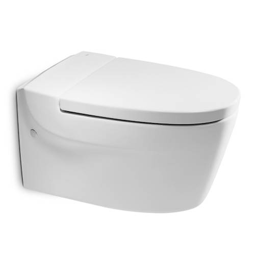 Additional image for Khroma Wall Hung Toilet Pan & White Seat.