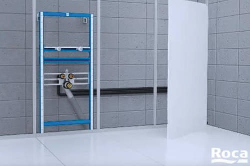 Additional image for Basin & WC Frame With PL2 Dual Flush Panel (Combi).