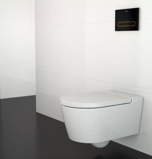 Additional image for PRO WC Frame, Dual Cistern & EP1 Electronic Panel (Black).