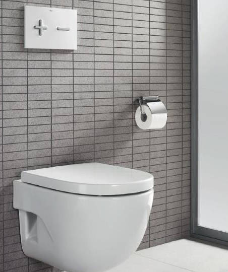 Additional image for DUPLO WC Wall Hung Frame & PL6 Dual Flush Panel (Chrome).