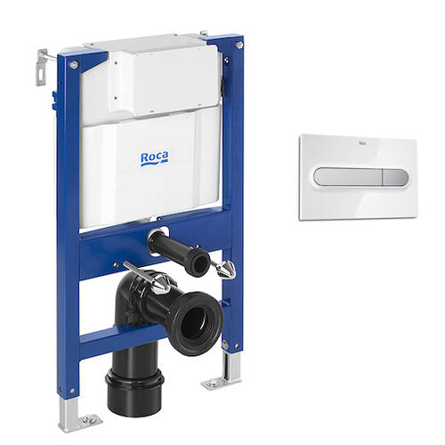 Additional image for DUPLO LH Wall Hung Frame & PL1 Dual Flush Panel (Combi).