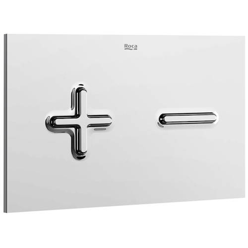 Additional image for DUPLO LH Wall Hung Frame & PL6 Dual Flush Panel (Chrome).