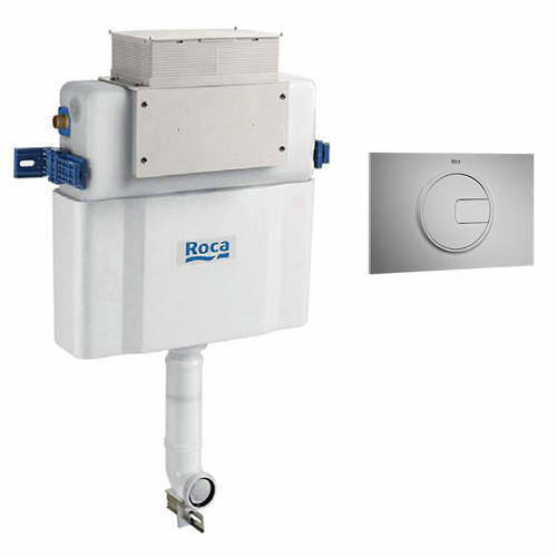 Additional image for Low Height Concealed Cistern & PL4 Dual Flush Panel (Grey).