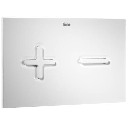 Additional image for Low Height Concealed Cistern & PL6 Dual Flush Panel (White).