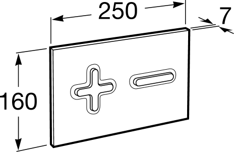 Additional image for Low Height Concealed Cistern & PL6 Dual Flush Panel (White).