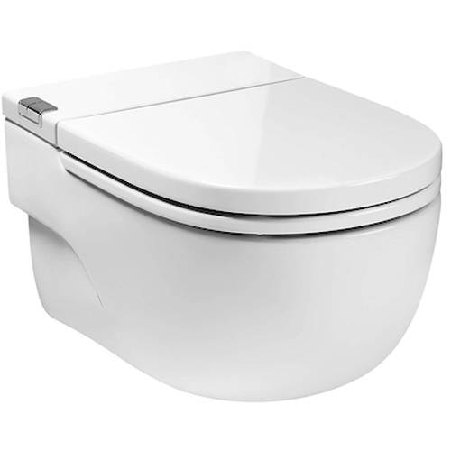Additional image for Wall Hung Pan With Integrated Cistern & Seat (Stud Wall "L" Type).