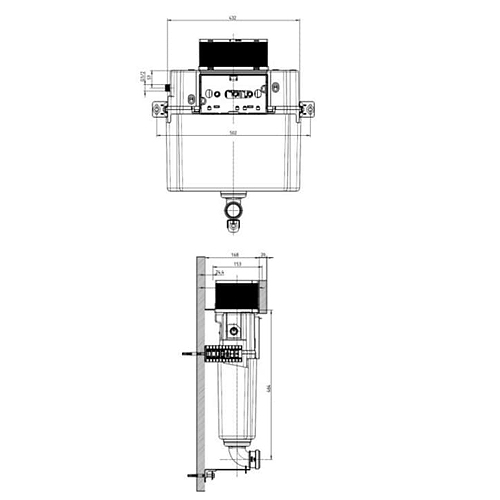 Additional image for Duplo ONE Under Window Concealed Cistern (AG).