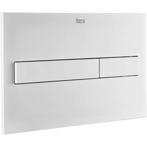 Additional image for PL7 (DUPLO ONE) - Dual Flush Plate (Matt White)