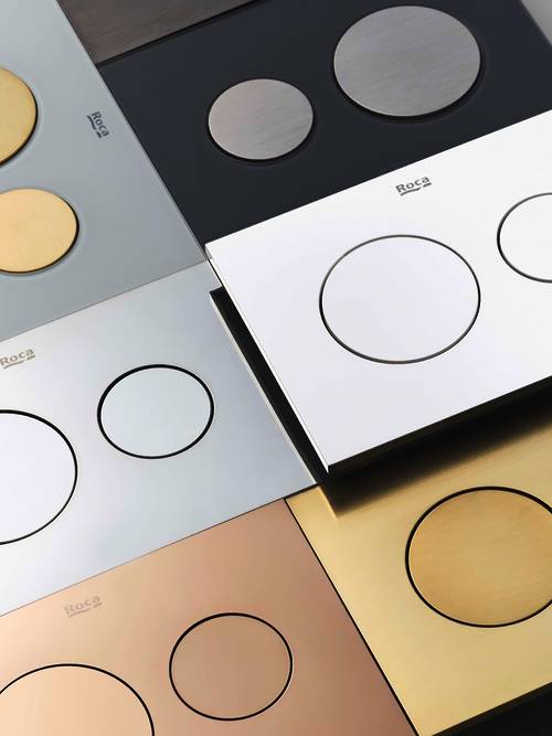 Additional image for PL10 (DUPLO ONE) - Dual Flush Plate (Brushed Brass)